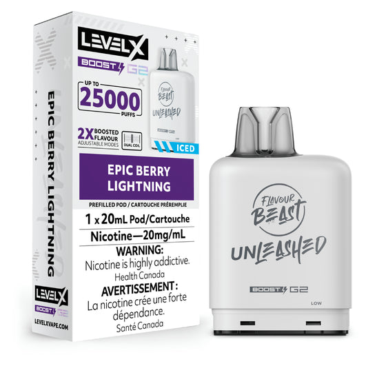 Level X Boost Flavour Beast Unleashed Pod (20ml) [FED]